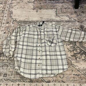 Plaid Button Down Shirt - Gray